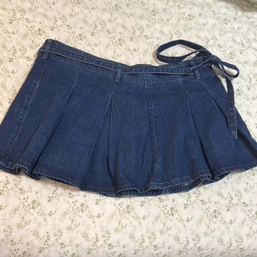 American Eagle Outfitters Blue Denim Skort